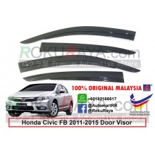 Honda Civic FB ( 9th Gen ) 2011–2015 AG Door Visor Air Press Wind Deflector (AG Mugen Design)